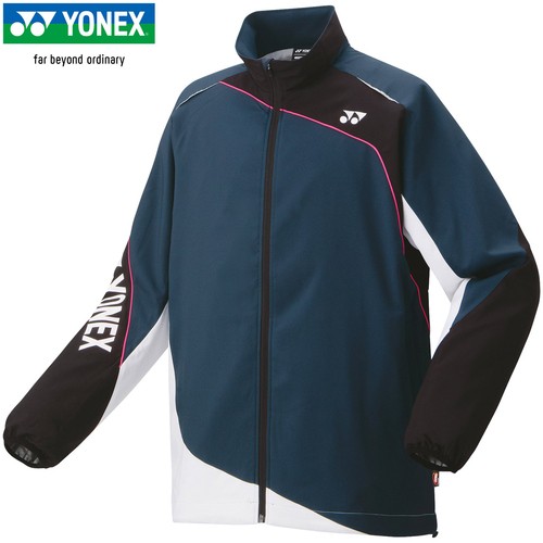 ヨネックス YONEX メンズ レディース トレーニングウェア ジャケット ユニ裏地付ウィンドウォーマーシャツ ダークガン 70087 277