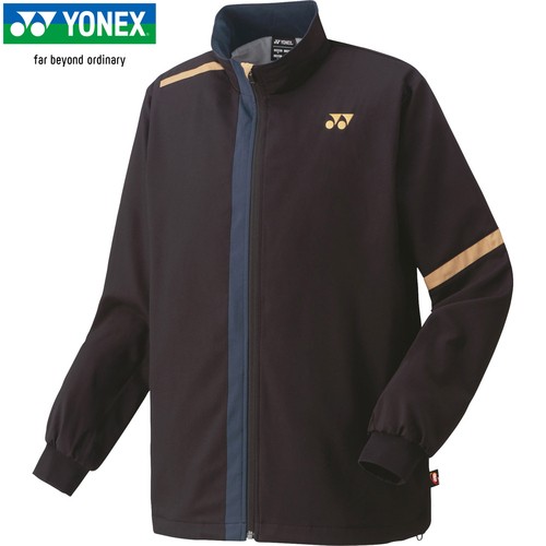 ヨネックス YONEX メンズ レディース テニス トレーニングウェア ユニ裏地付ウィンドウォーマーシャツ ブラック 70086 007  アウターの通販は - テニスウェア