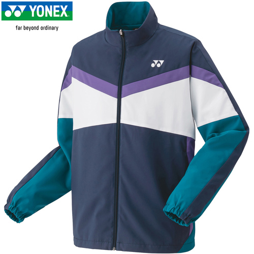 ヨネックス YONEX メンズ レディース テニスウェア ジャケット ユニウラジツキウォームアップシャツ ネイビーブルー 50143 019の通販は