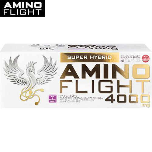 アミノフライト AMINO FLIGHT サプリメント アミノ酸 4000mg アサイー＆ブルーベリー風味 顆粒タイプ 120本入り AF-4000*120 送料無料の通販は 9,612円