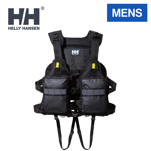 ヘリー・ハンセン HELLY HANSEN メンズ フィッシングウェア ライフジャケット HHアングラーフローティングベスト ブラック HG12302 Kの通販は 16,517円