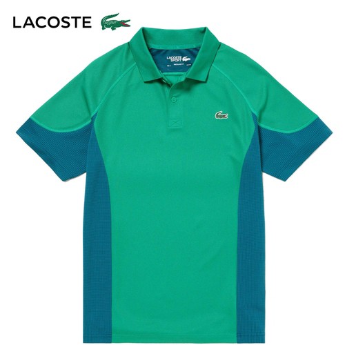 ラコステ LACOSTE メンズ カラーブロックゴルフポロシャツ グリーンフィンチ/ドナウ DH9282L Z58 ★在庫限り★正規品 トップス