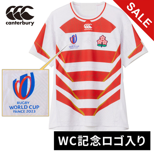 在庫処分カンタベリー CANTERBURY メンズ ラグビー 日本代表 2023 レプリカ ホーム ジャージー ホワイト RG33980WC 10 JAPAN RWC2023の通販は