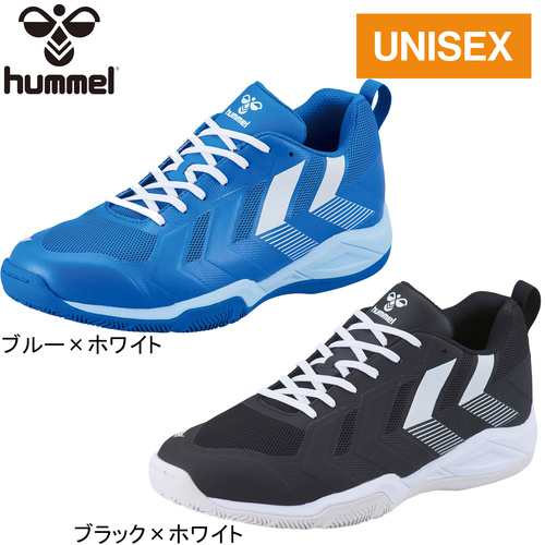 ヒュンメル hummel メンズ レディース ハンドボールシューズ インドアソルジャーネオ2 ブルー×ホワイト HAS8039 6010 屋内 室内の通販は