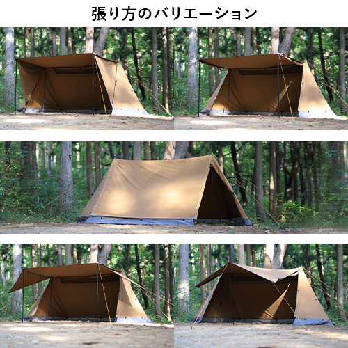 クイックキャンプ QUICKCAMP ソロテント 1人用 ポリコットン クイックキャンプ QUICKCAMP ソロテント 1人用 ポリコットン