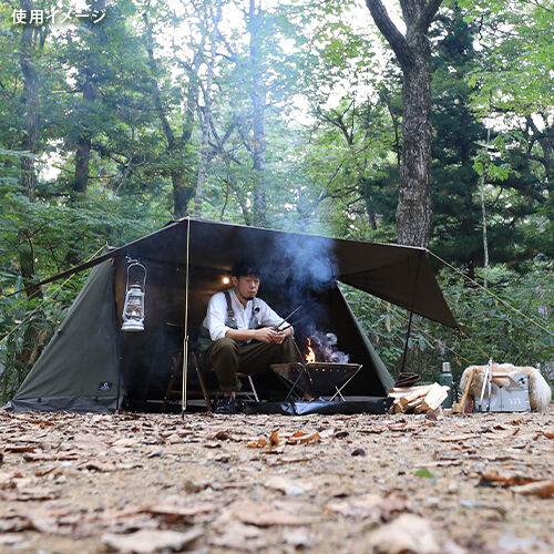 クイックキャンプ QUICKCAMP ソロテント 1人用 ポリコットン