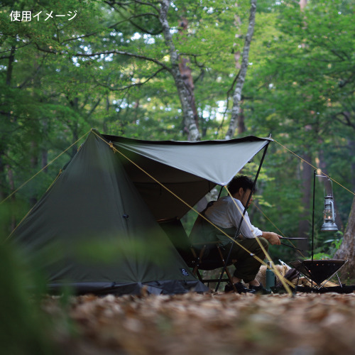 クイックキャンプ QUICKCAMP ソロテント 1人用 ポリコットン