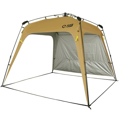 クイックキャンプ QUICK CAMP ワンタッチタープ 2.5m フラップ付き QC ...