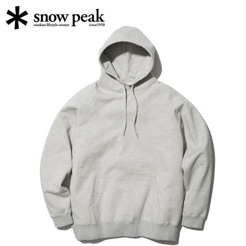 スノーピーク snowpeak メンズ パーカー リサイクルコットン プルオーバーフーディ M.グレー SW-22SU402 Recycled Cotton Pulloverの通販は