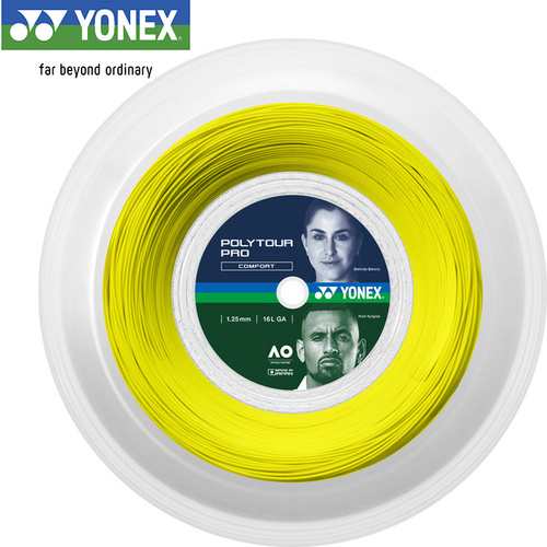 ヨネックス ポリツアープロ 125 200mロール YONEX イエロー-