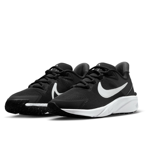 ナイキ NIKE キッズ ランニングシューズ スター ランナー 4 NN GS ブラック/ホワイト DX7615 001 ロードランニング スニーカー 運動靴