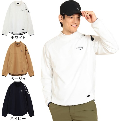 キャロウェイアパレル Callaway Apparel メンズ ゴルフウェア ジャケット 8WAYストレッチ シワポリエステルプルオーバーブルゾン