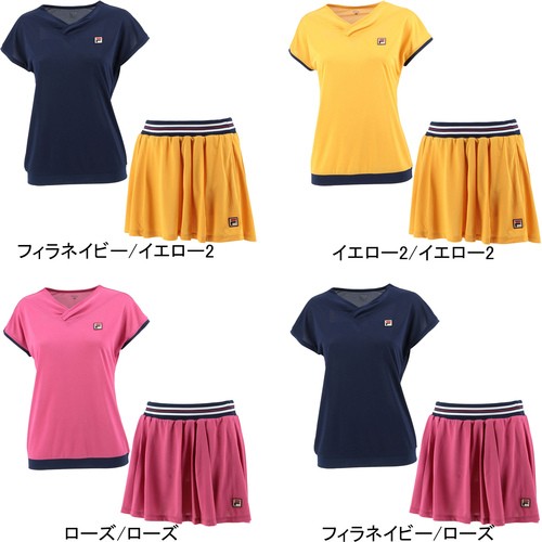 フィラ] すばらしい 吸水速乾 UVカット テニスシャツ ゲーム