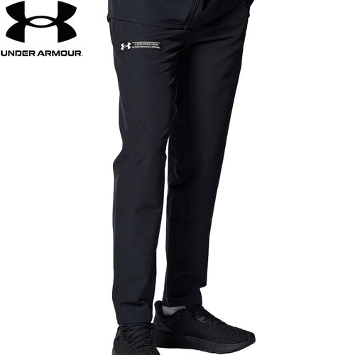 アンダーアーマー UNDER ARMOUR メンズ トレーニングウェア ロングパンツ ブラッシュドウーブン パンツ ブラック 1381349 001