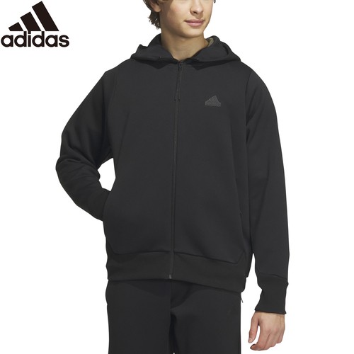 アディダス adidas メンズ トレーニングウェア パーカー M ZNE FL フーディ ブラック IKP09 IQ1377 2023秋冬モデル 長袖パーカー