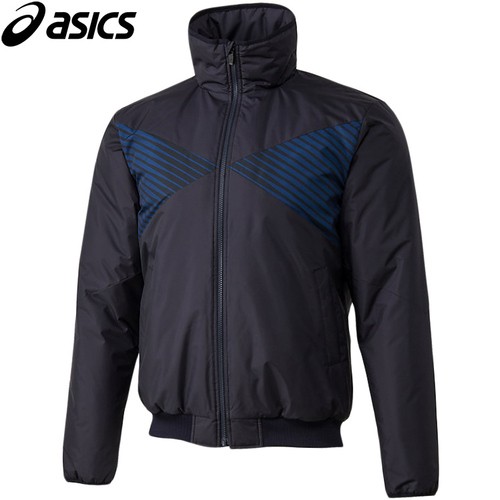 アシックス asics メンズ M WVN LS ジャケット ネイビー 2121A167 400 M WVN LS JKT 野球ウェア 長袖ジャケット グランドコート 移動着