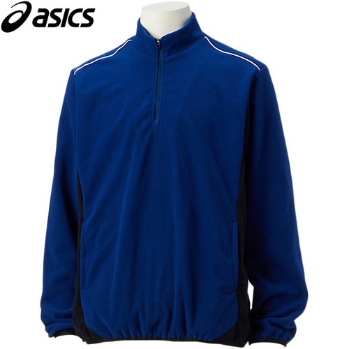 アシックス asics メンズ フリースジャケット A×ブルー 2121A338 402 FLEECE JACKET 野球ウェア 長袖ジャケット プルオーバー