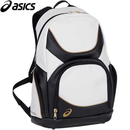 アシックス asics メンズ レディース ゴールドステージ バッグパック 36L ホワイト×ブラック 3123A530 101 GOLDSTAGE BAGPACK 36L 野球