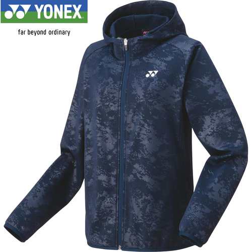 ヨネックス YONEX レディース テニスウェア ジャケット ニットウォームアップパーカー ネイビーブルー 58106 019 長袖 トップス