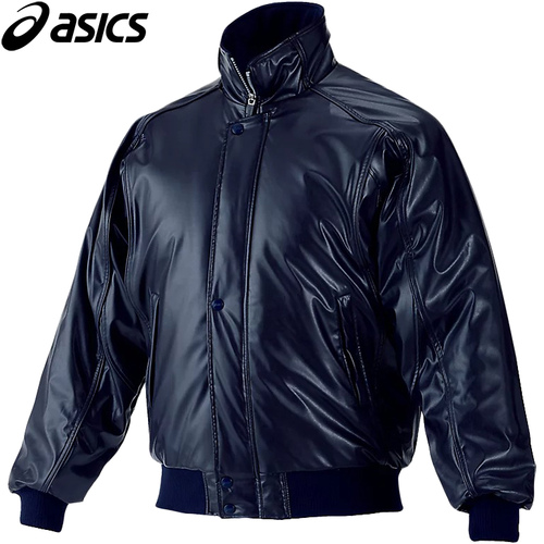アシックス asics メンズ レディース 野球ウェア ジャケット グラウンドコート ネイビーブルー×ネイビーブルー BAG001 5050の通販は
