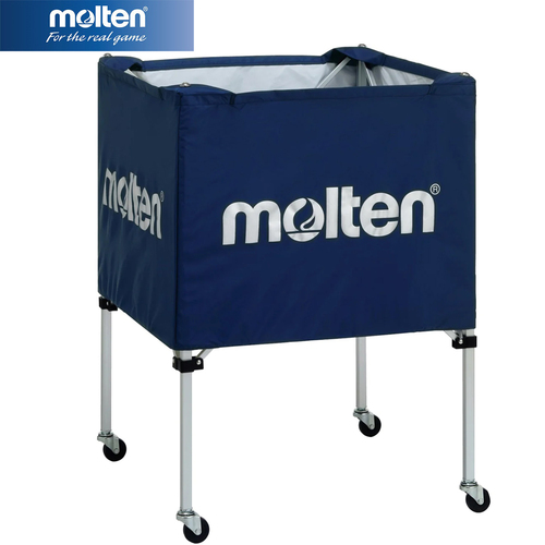 モルテン molten バスケットボール ボールカゴ 中・背低 ネイビー BK0021 N ボールキャリアー 屋内用 ミニバス 体育館 練習用品 小学生