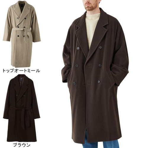 オーシバル ORCIVAL メンズ ウールモッサ ベルテッドコート #OR-A0416