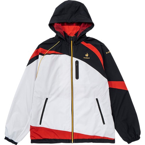 ルコック スポルティフ le coq sportif メンズ ウインドジャケット ブラックレッド QTUWJF30SN BKRD テニスウェア 長袖ジャケット