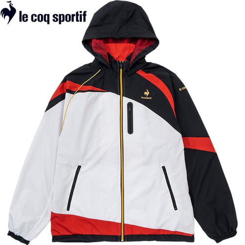 ルコック スポルティフ le coq sportif メンズ ウインドジャケット ブラックレッド QTUWJF30SN BKRD テニスウェア 長袖ジャケット