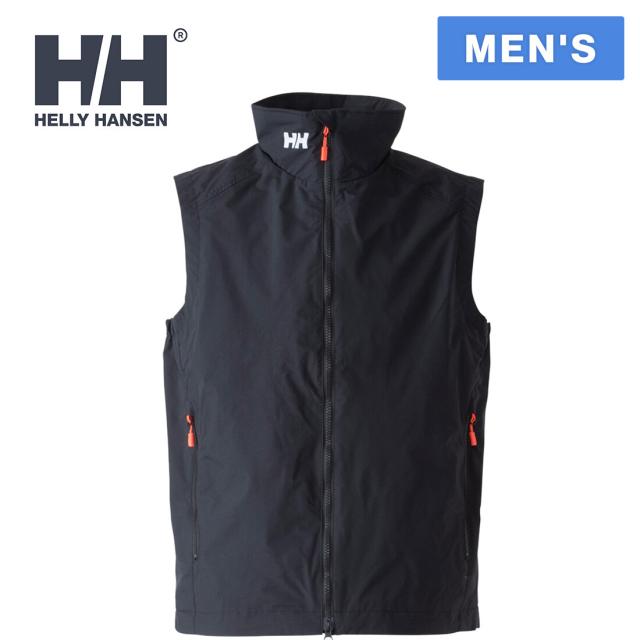 ヘリー・ハンセン HELLY HANSEN メンズ エスペリライトベスト ブラック HH12341 K Espeli Light Vest 春夏モデル セーリング 海 はっ水加工 撥水 暴風 アウター スポーツウエア マリンスポーツ