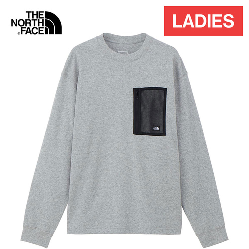 ザ・ノース・フェイス ノースフェイス レディース 長袖Tシャツ ロングスリーブフィールドポケットティー ミックスグレー NTW62330 Z L/Sの通販は