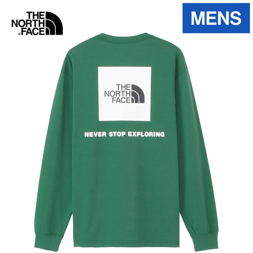 ザ・ノース・フェイス ノースフェイス メンズ 長袖Tシャツ ロングスリーブバックスクエアロゴティー TNFグリーン NT32442 TG L/S Backの通販は 6,600円