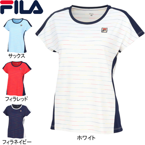フィラ FILA レディース ゲームシャツ VL2800 2024春夏モデル 半袖 シャツ トップス ゲームウェア テニス バドミントン 新入部 試合の通販は 7,392円