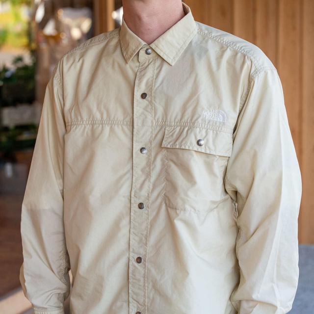 ノースフェイス　ロングスリーブヌプシシャツ　XL グラベル ザ・ノース・フェイス THE NORTH FACE / ロングスリーブ ヌプシ