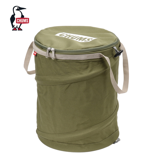 トラッシュボックス チャムス ロゴ ポップアップ トラッシュカン カーキ CH60-3770 M022 CHUMS Logo Pop Up Trash Can 2024春夏モデルの通販は 4,651円