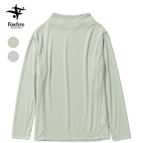 フォックスファイヤー Foxfire レディース 長袖Tシャツ TSスムースボーダーボトルネック 8215413 TS Smooth Border Bottle-neck 長袖の通販は
