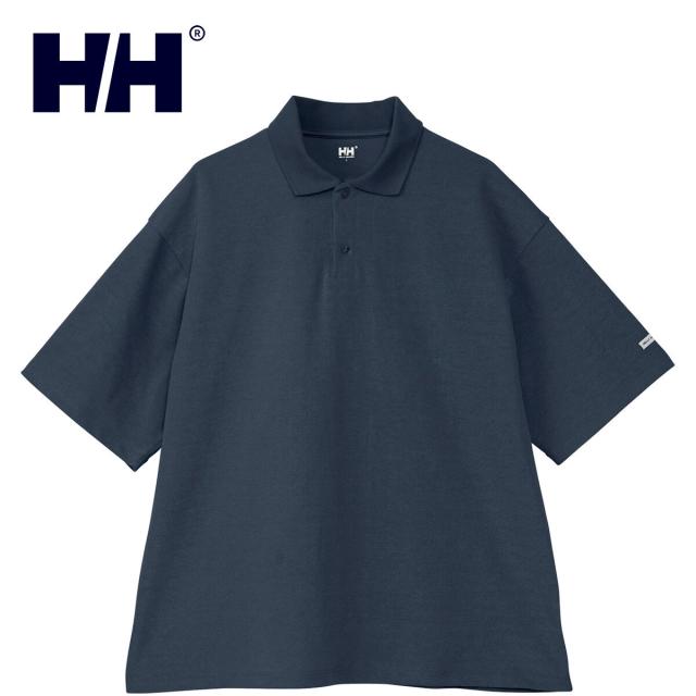 ヘリー・ハンセン HELLY HANSEN メンズ レディース ポロシャツ ショートスリーブ マリンパイルポロ ディープネイビー HH32420 DN S/S Marine Pile Polo 春夏モデル 半袖 カジュアルシャツ パイル地 吸水 速乾 アウトドア デイリーユース