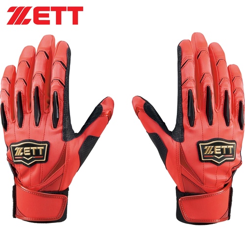 ゼット ZETT メンズ 野球 バッティンググローブ プロステイタス バッティンググラブ 両手用 レッド×ブラック BG13011 6419の通販は 8,219円