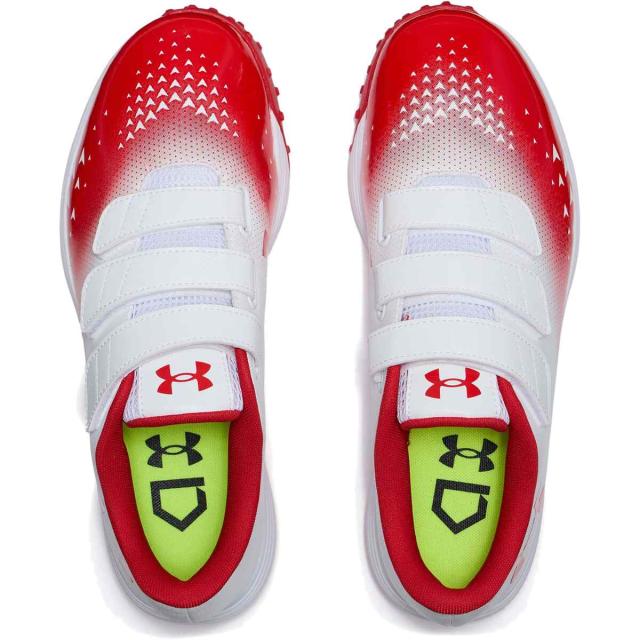 Under Armour トレーニングシューズ レッド/ホワイト アンダーアーマー UNDER ARMOUR メンズ 野球 トレーニング