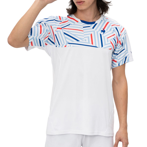 ルコック スポルティフ le coq sportif メンズ エールフォルム ゲームシャツ ホワイト QTMXJA02 WH テニス ユニフォーム シャツの通販は 7,316円