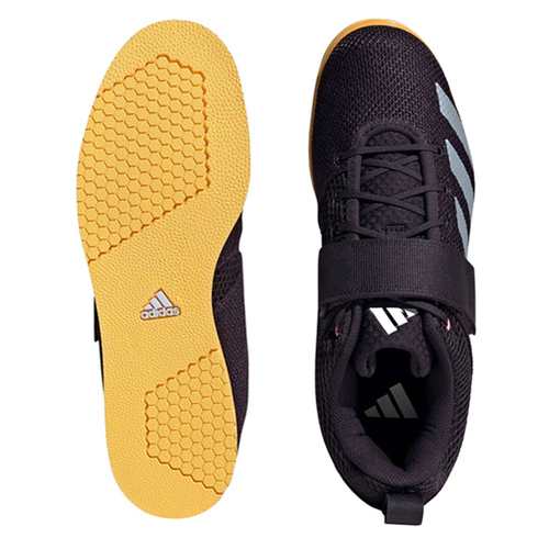 アディダス adidas メンズ レディース フィットネスシューズ パワーリフト5 ブラック/メタリック/スパーク LIP84 IG1775 POWERLIFT5の通販は
