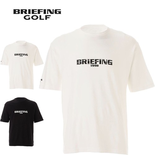 ブリーフィング BRIEFING メンズ 半袖シャツ ロゴ Tシャツ リラックスフィット BRG241MD4 ゴルフ ウェア トップス ビーチ タウン