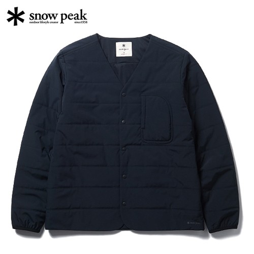 スノーピーク snowpeak メンズ フレキシブル インシュレイティド カーディガン ブラック SW-24AU001 Flexible Insulated Cardigan