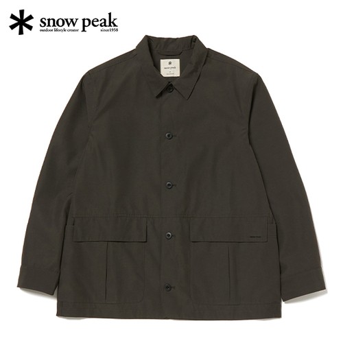 スノーピーク snowpeak メンズ Pe/Co ウェザー ジャケット チャコールブラック SH-24AU101 Pe/Co Weather Jacket 2024秋冬モデル 綺麗め