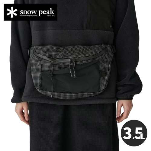 スノーピーク snowpeak トランジット ウエストバッグ ブラック AC-24AU415 Transit Waist Bag 2024秋冬モデル 鞄 バッグ