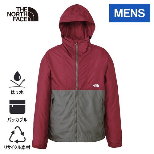 ザ・ノース・フェイス ノースフェイス メンズ コンパクトジャケット ビートルート×スモークドパール NP72230 BS COMPACT JACKET