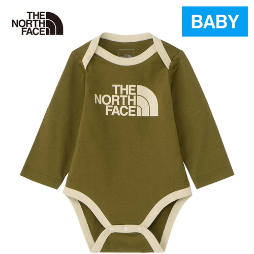 ザ・ノース・フェイス ノースフェイス ベビー ロングスリーブコットンロンパース フォレストオリーブ NTB82353 FO B L/S Cotton Rompersの通販は 5,451円