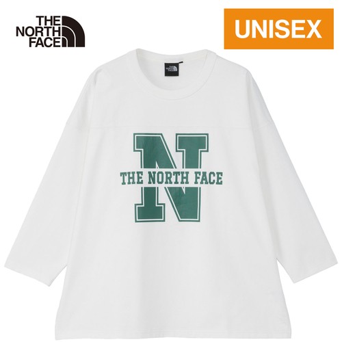 ザ・ノース・フェイス ノースフェイス メンズ レディース 長袖Tシャツ スリークォーターフットボールティー オフホワイト NT82438 OWの通販は