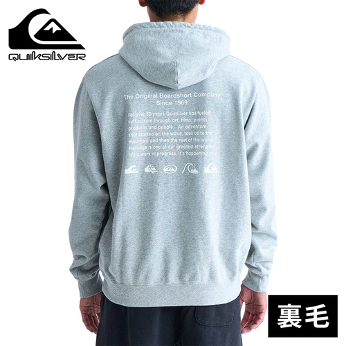 クイックシルバー Quiksilver メンズ パーカー QS ヒストリー フーディ スウェット ヘザー QPO244070 HTR QS HISTORY HOODIE SWEATの通販は