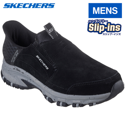 スケッチャーズ SKECHERS メンズ スリッポン ヒルクレスト-シーダー ルート ブラック 237750 BLK HILLCREST-CEDAR ROOT 24秋冬モデルの通販は