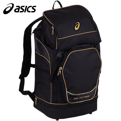 アシックス asics 野球 バッグ ゴールドステージ バックパック ブラック 3123A526 001 リュックサック デイパック 遠征バッグの通販は
